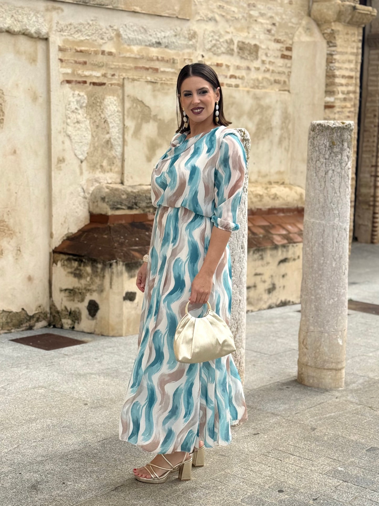 Vestido Mónica Azulado