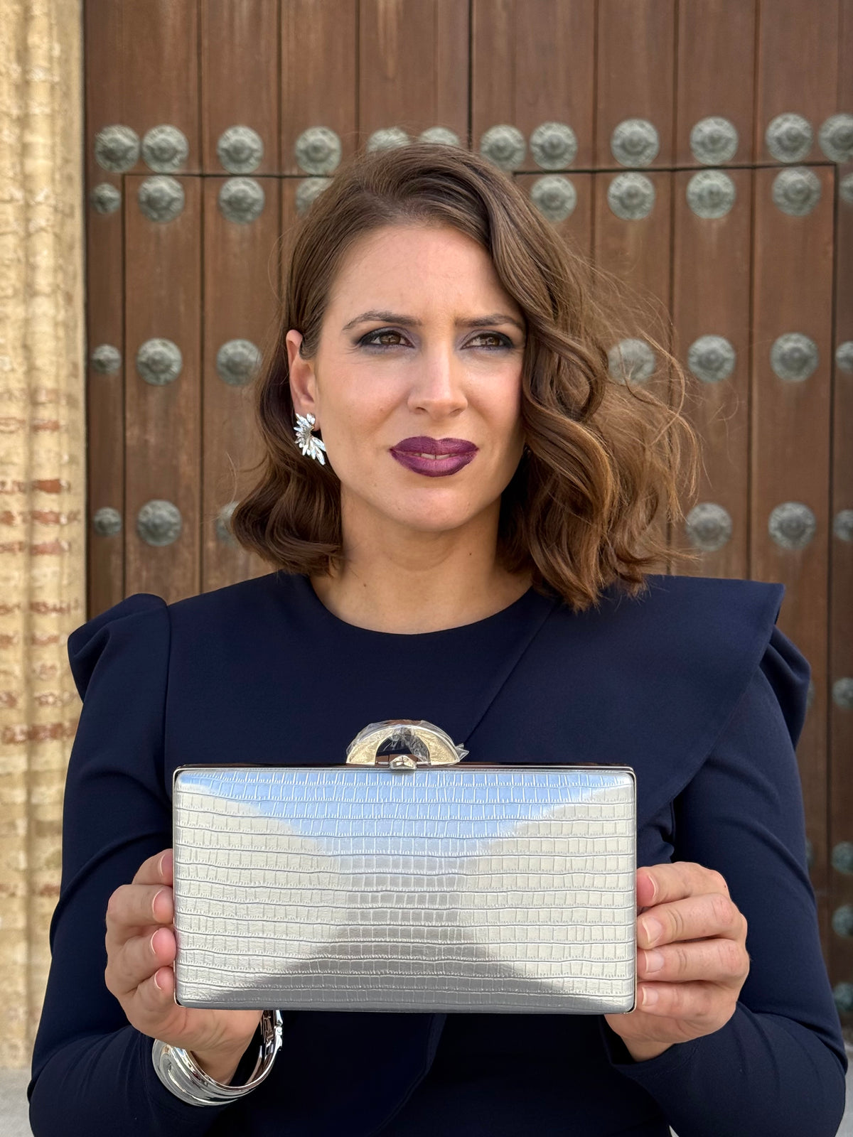 Bolso Clutch Plata