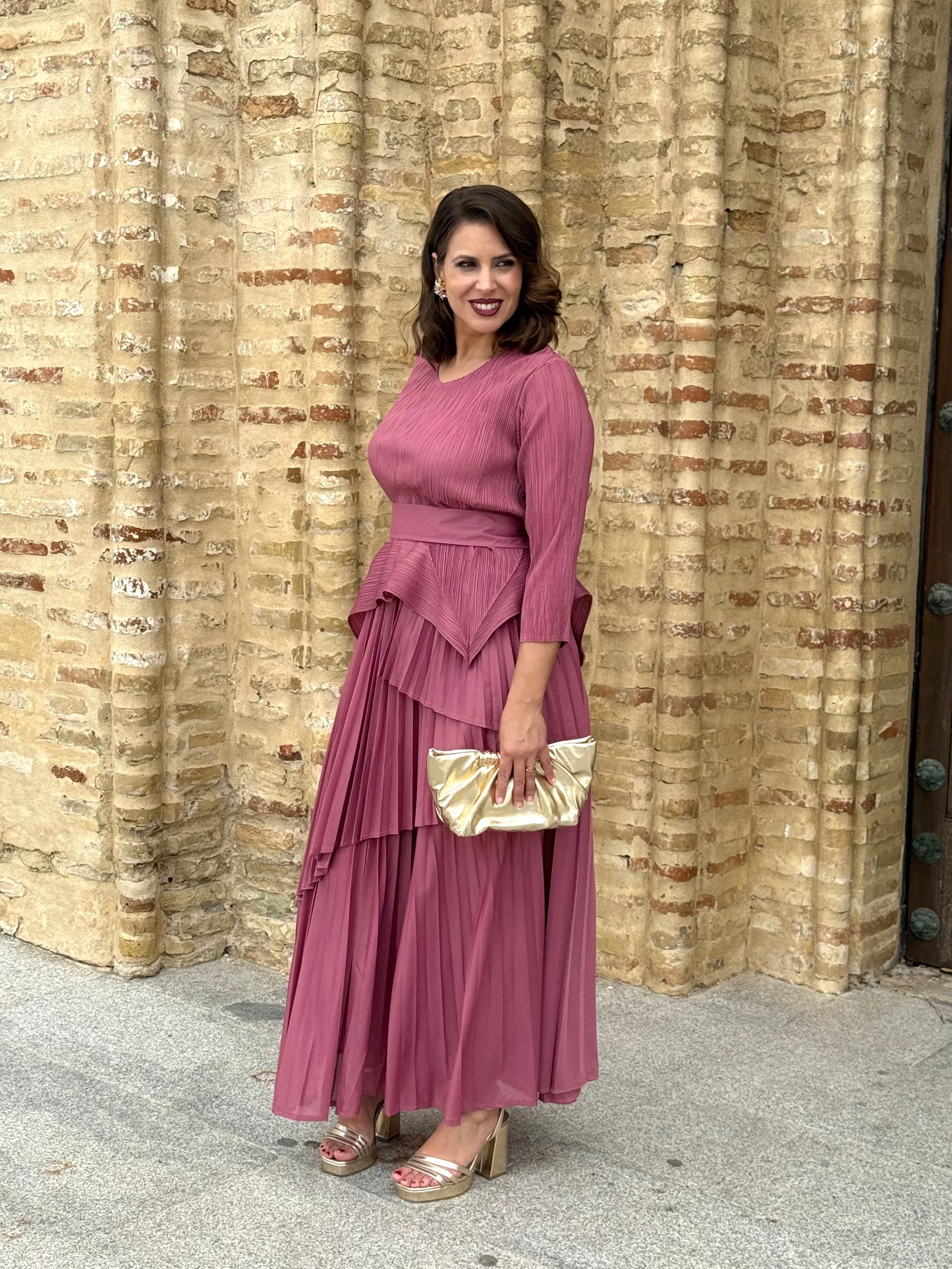 Conjunto Évora Rosa Empolvado