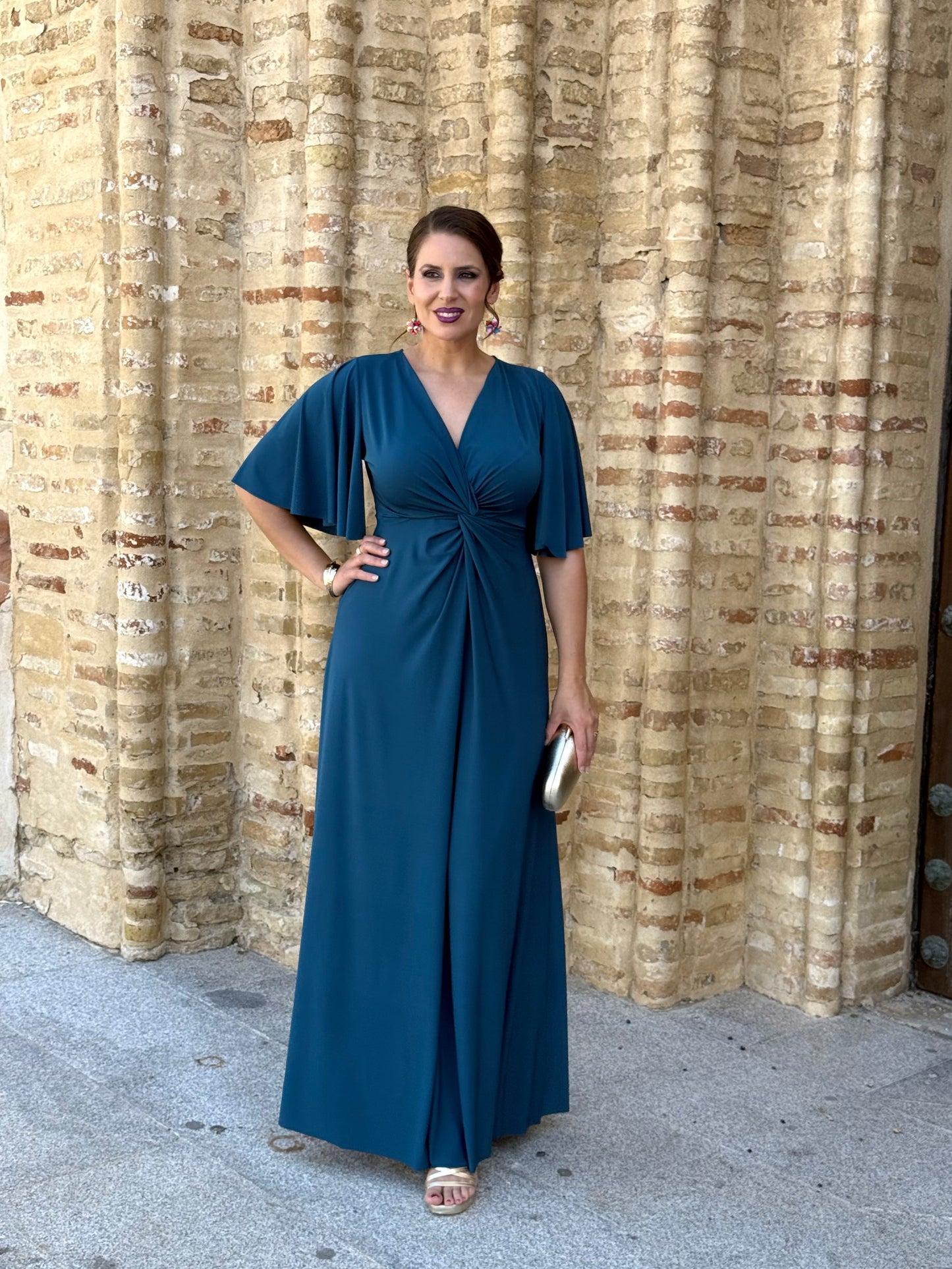 Vestido Zafira Petróleo