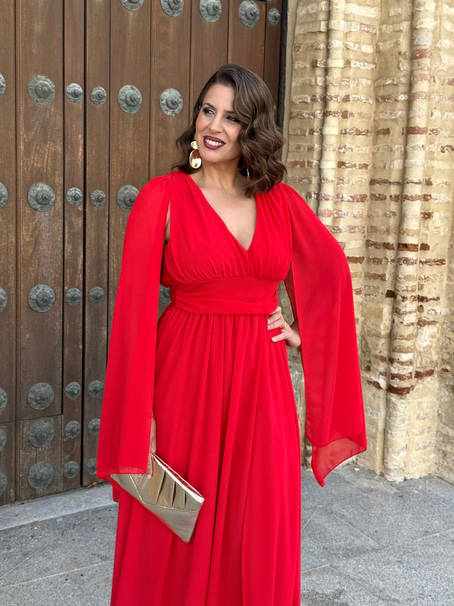 Vestido Antonela Rojo