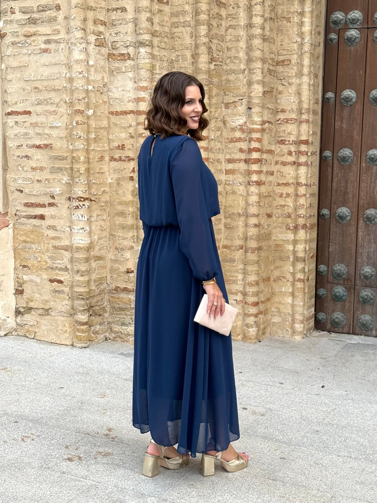 Vestido Miriam Azul Marino