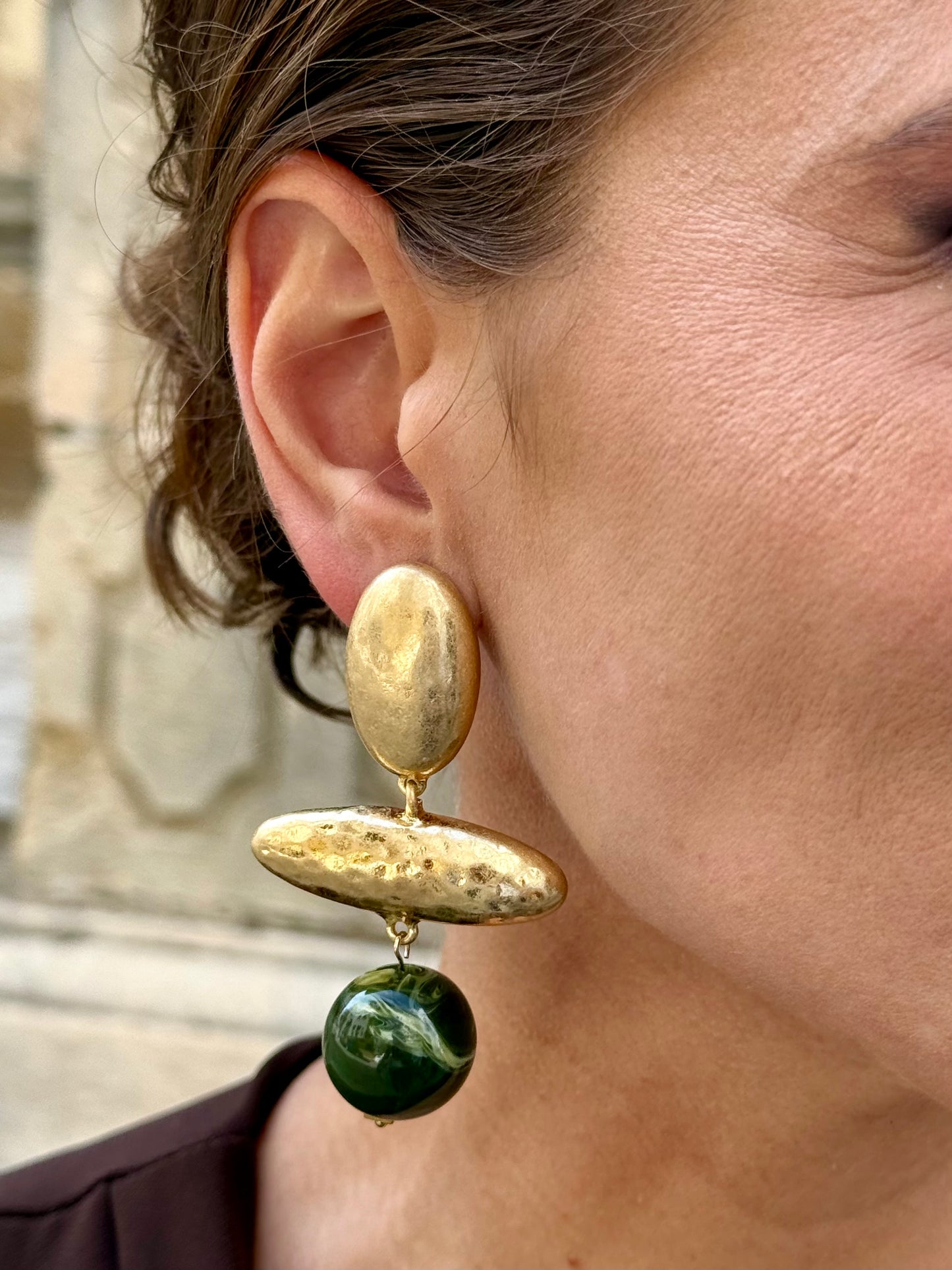 Pendientes Noruega Verde