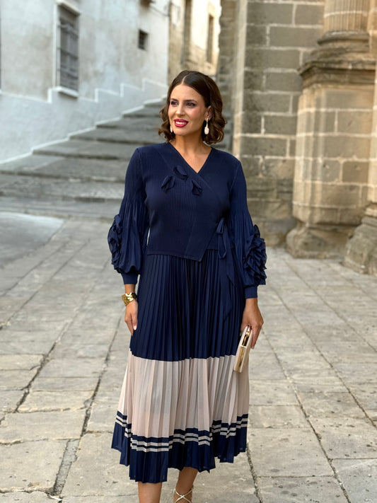 Vestido Adriana Marino/Beige