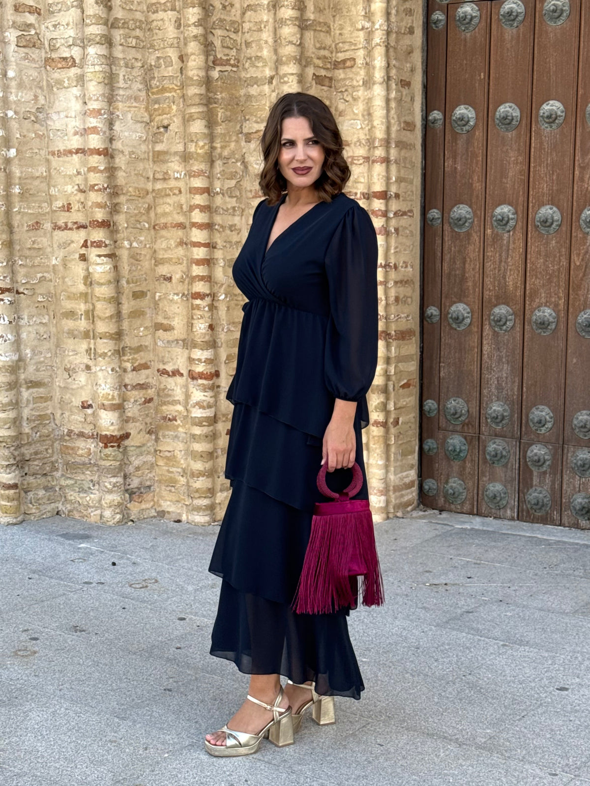 Vestido Salomé Azul Marino