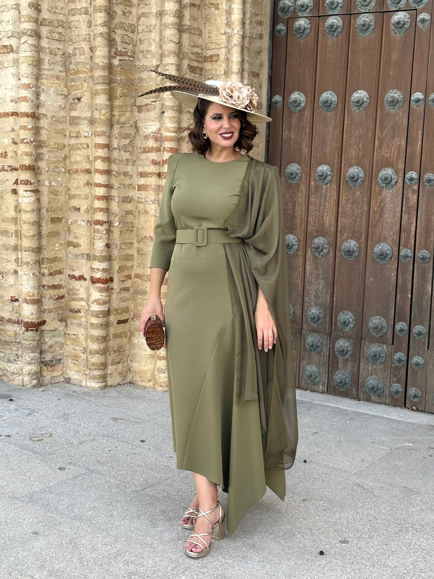 Vestido Palmira Verde Oliva