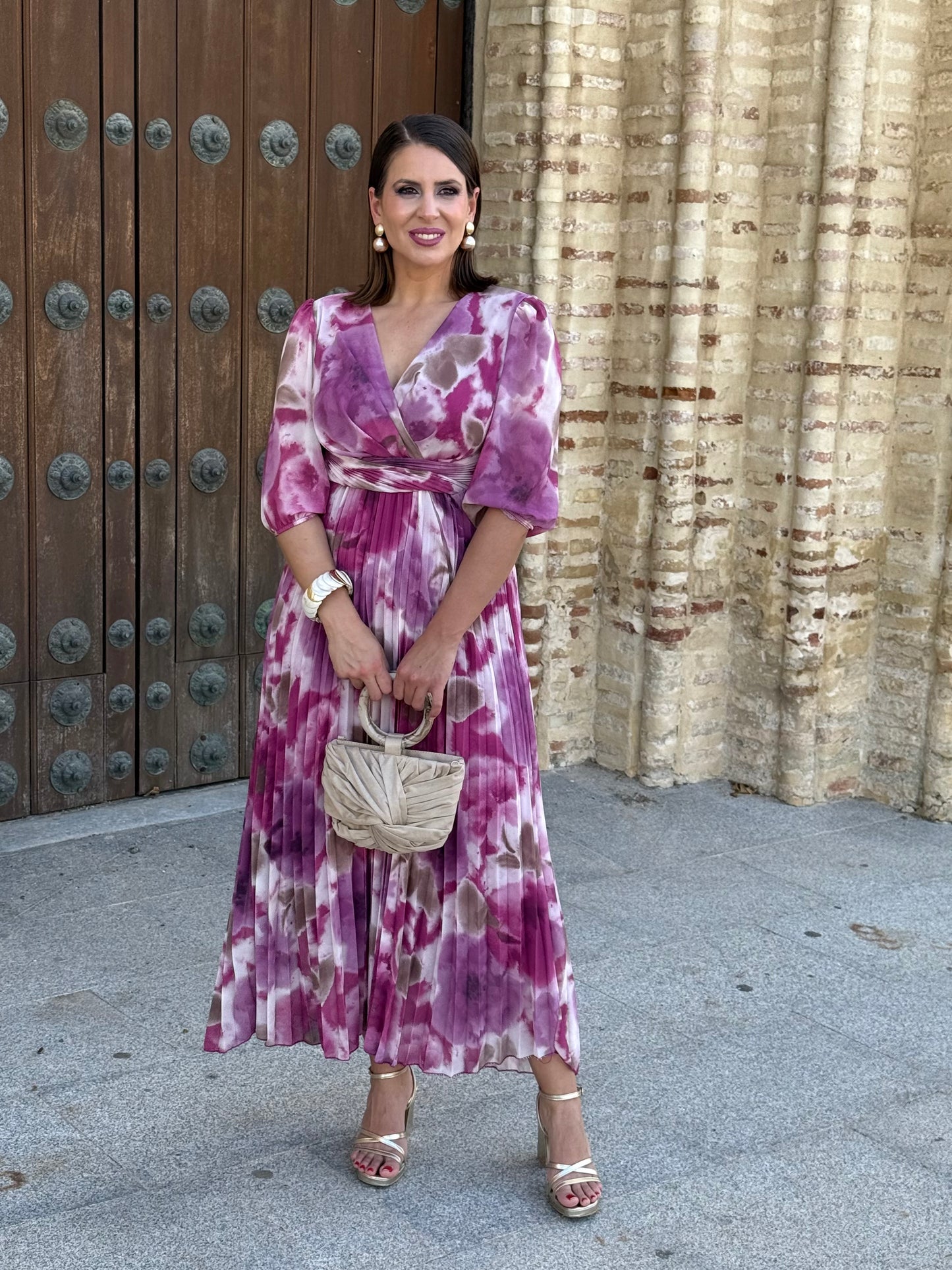 Vestido Nadia Floral Buganvilla