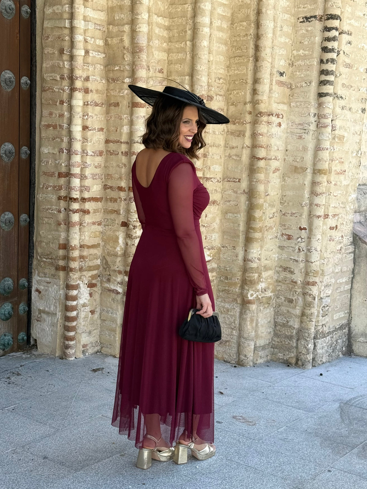 Vestido Dulcinea Burdeos