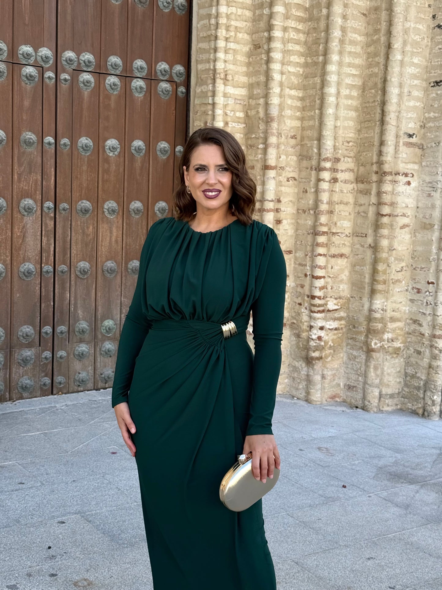 Vestido Murano Verde Botella
