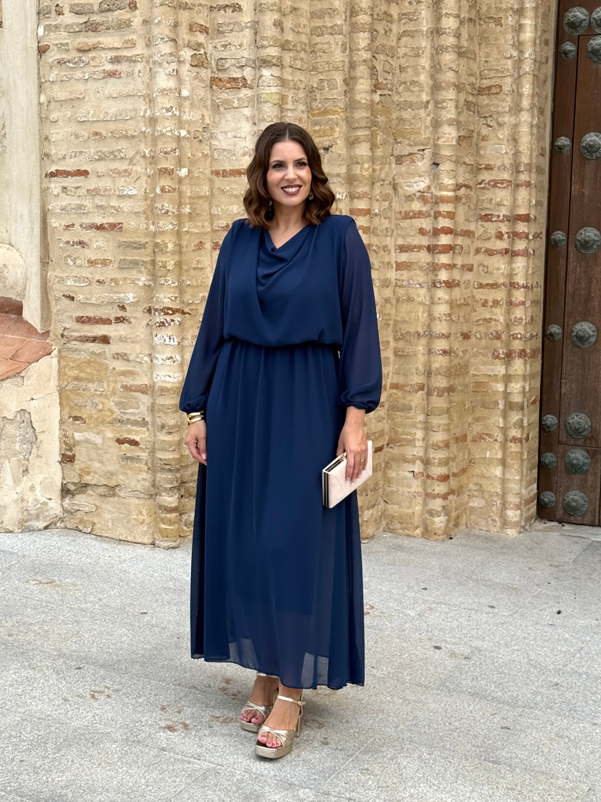Vestido Miriam Azul Marino