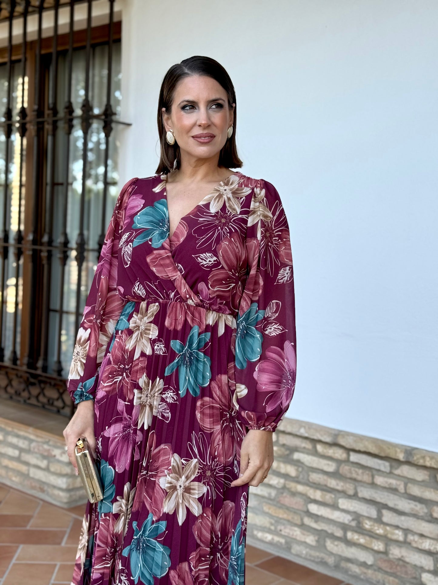 Vestido Valeria Burdeos