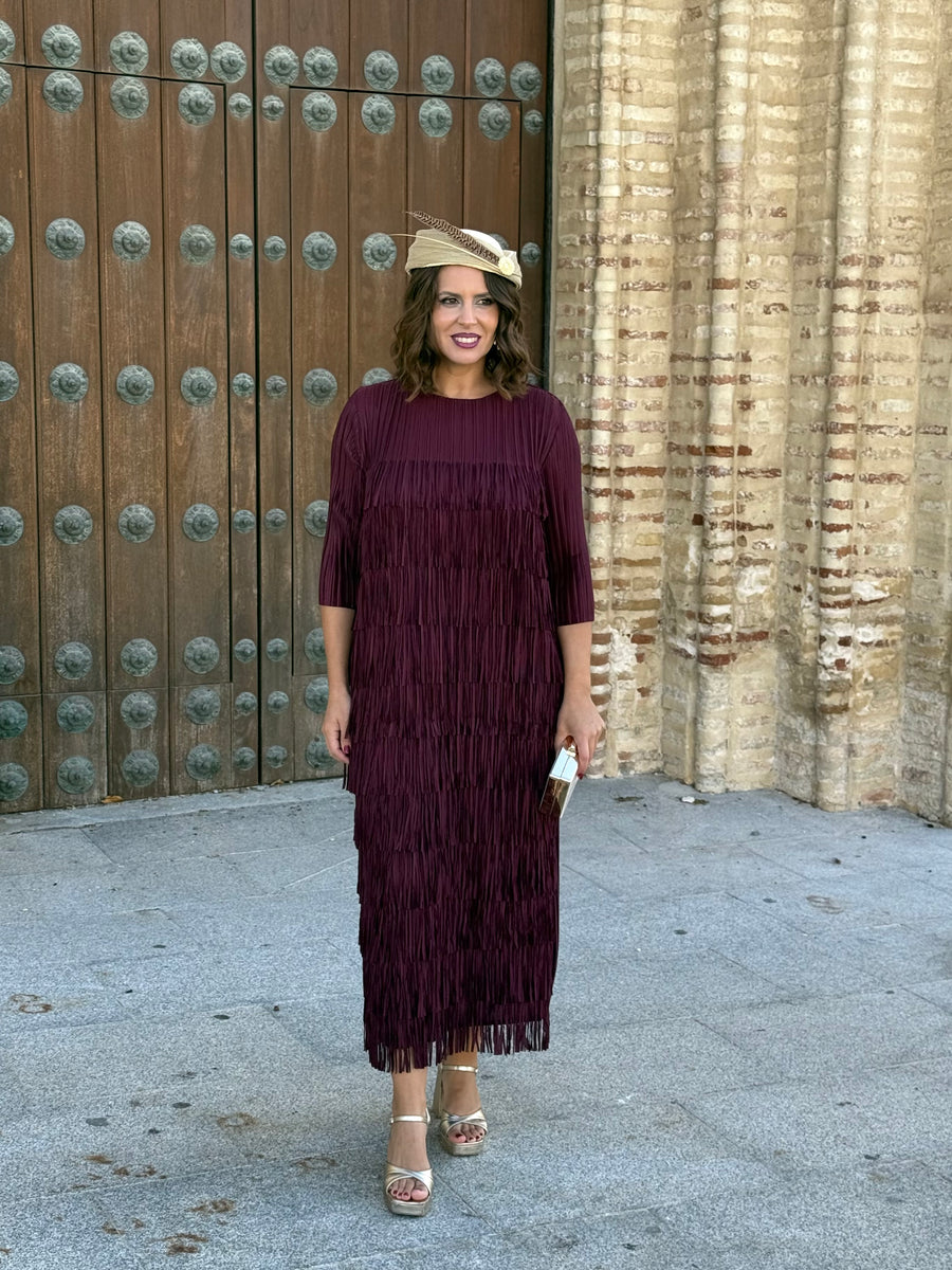 Vestido Almira Burdeos