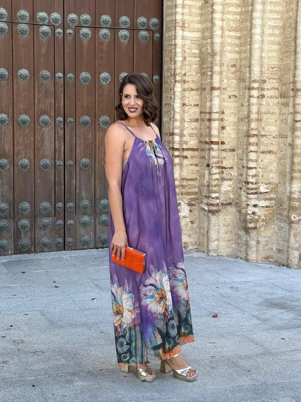Vestido + Capa Samira Morado