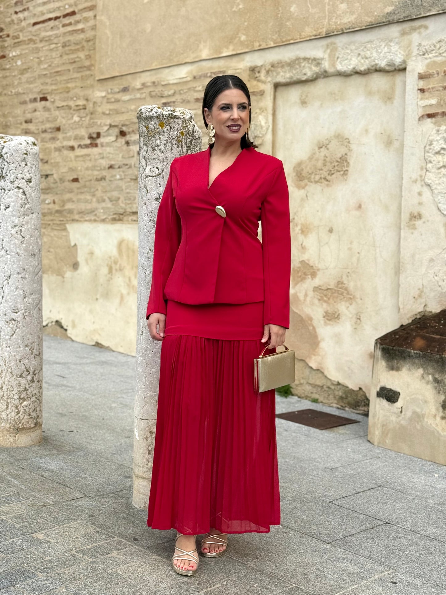 Conjunto Lunaria Rojo