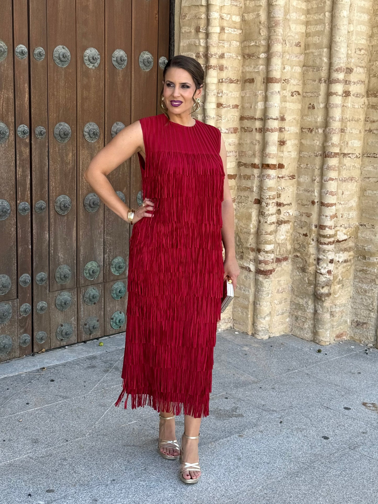 Vestido Belmira Rojo