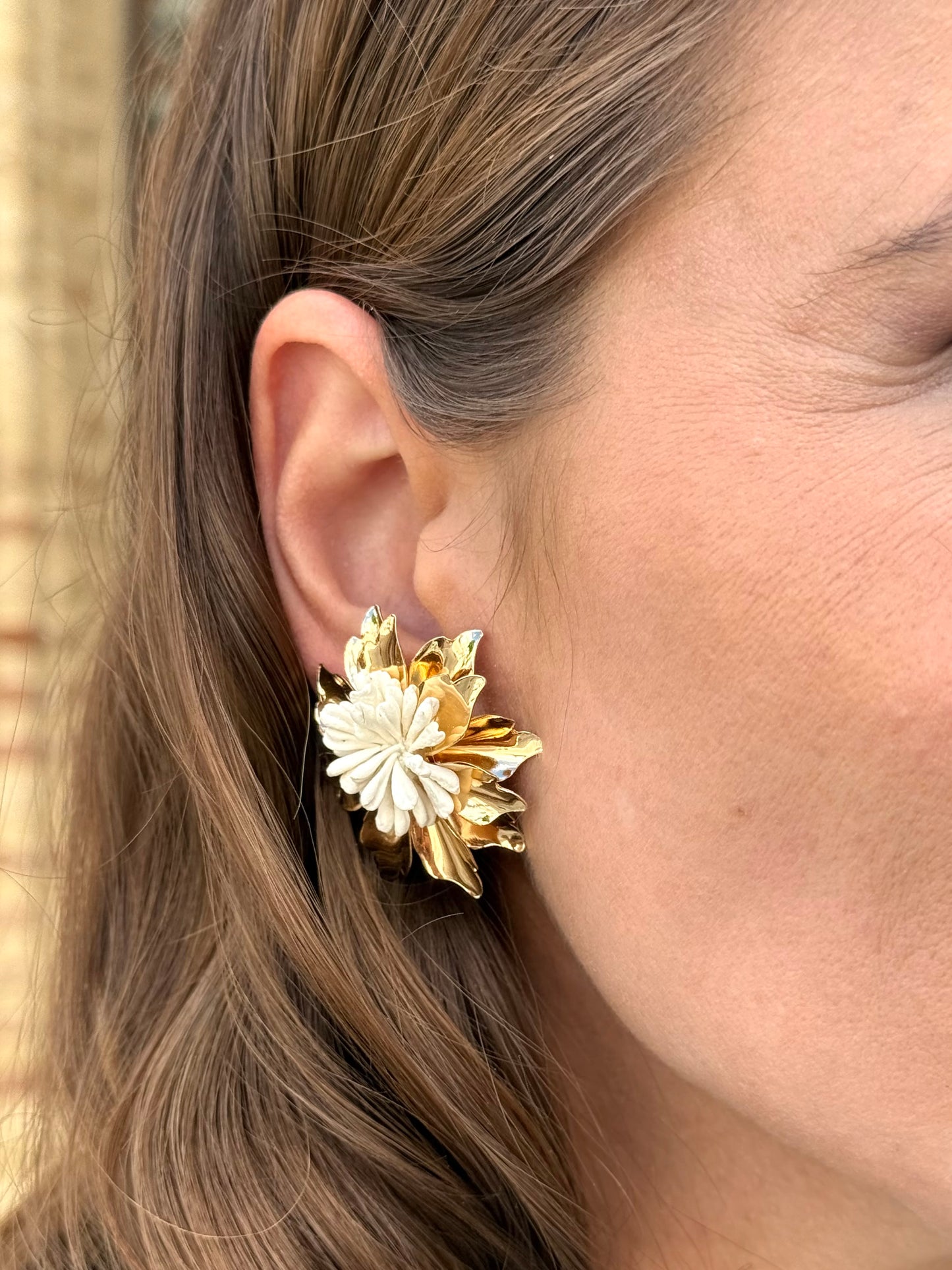 Pendientes Nilo Beige Claro