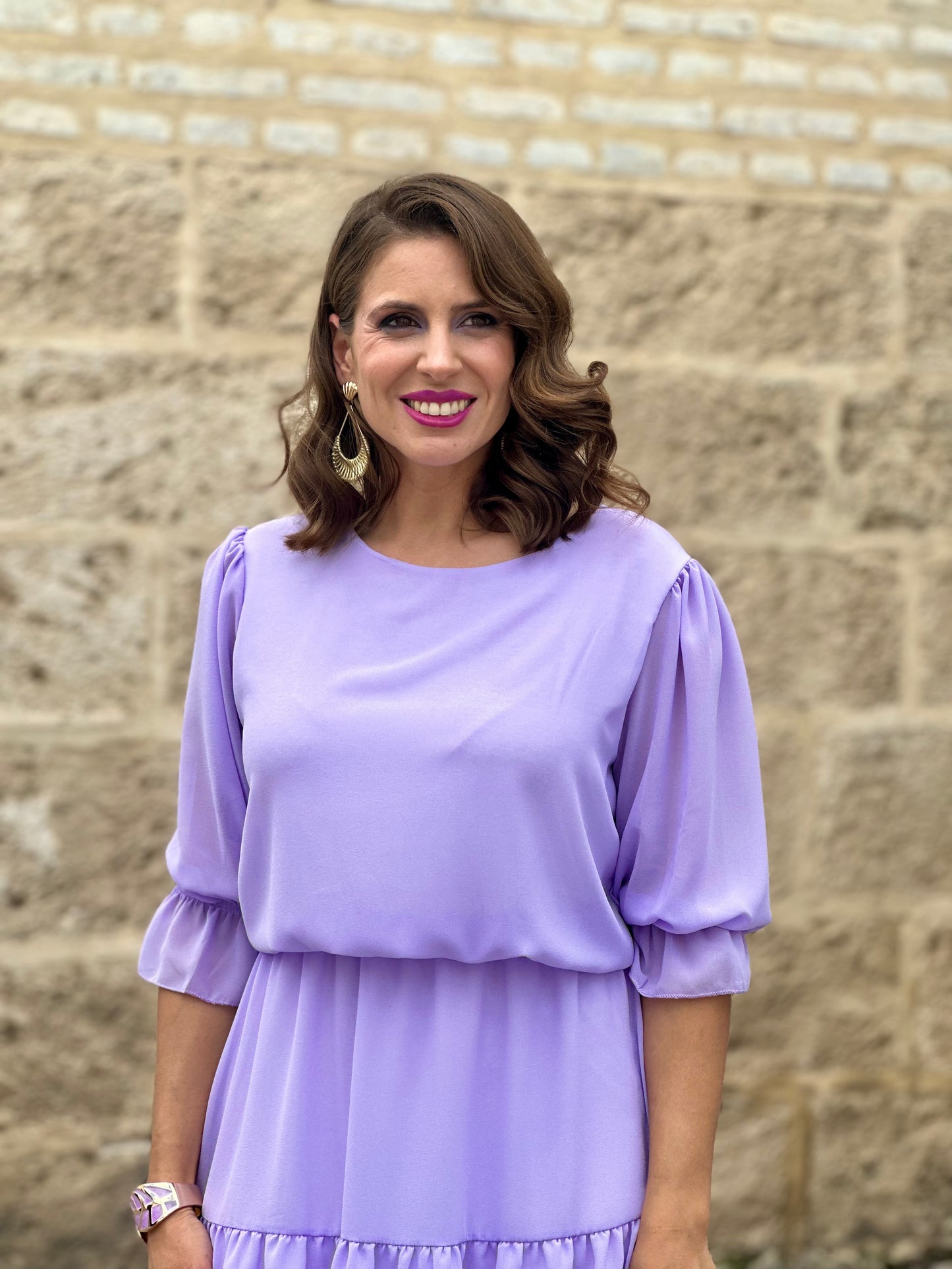 Vestido Génova Malva