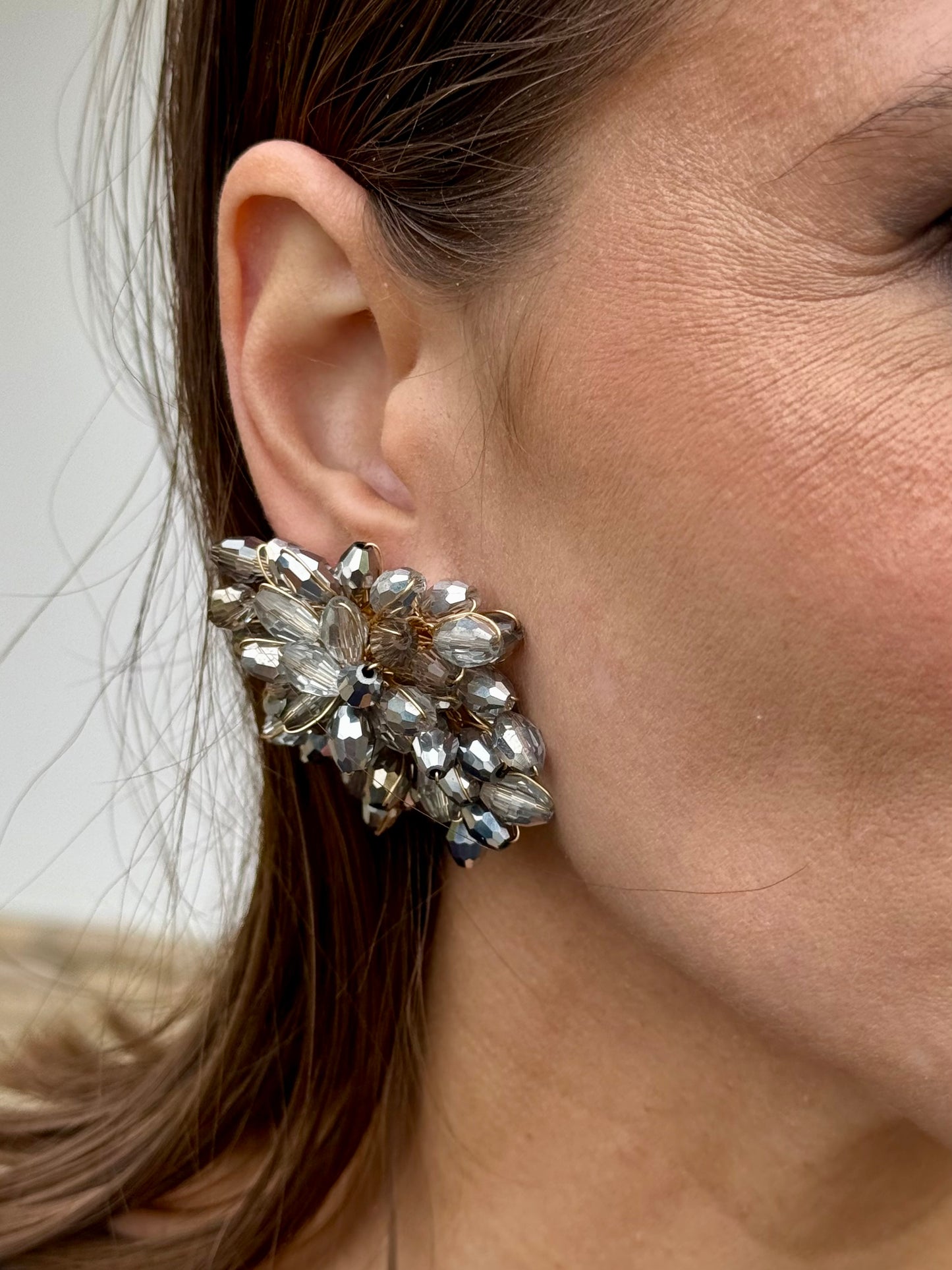 Pendientes Loreto Gris