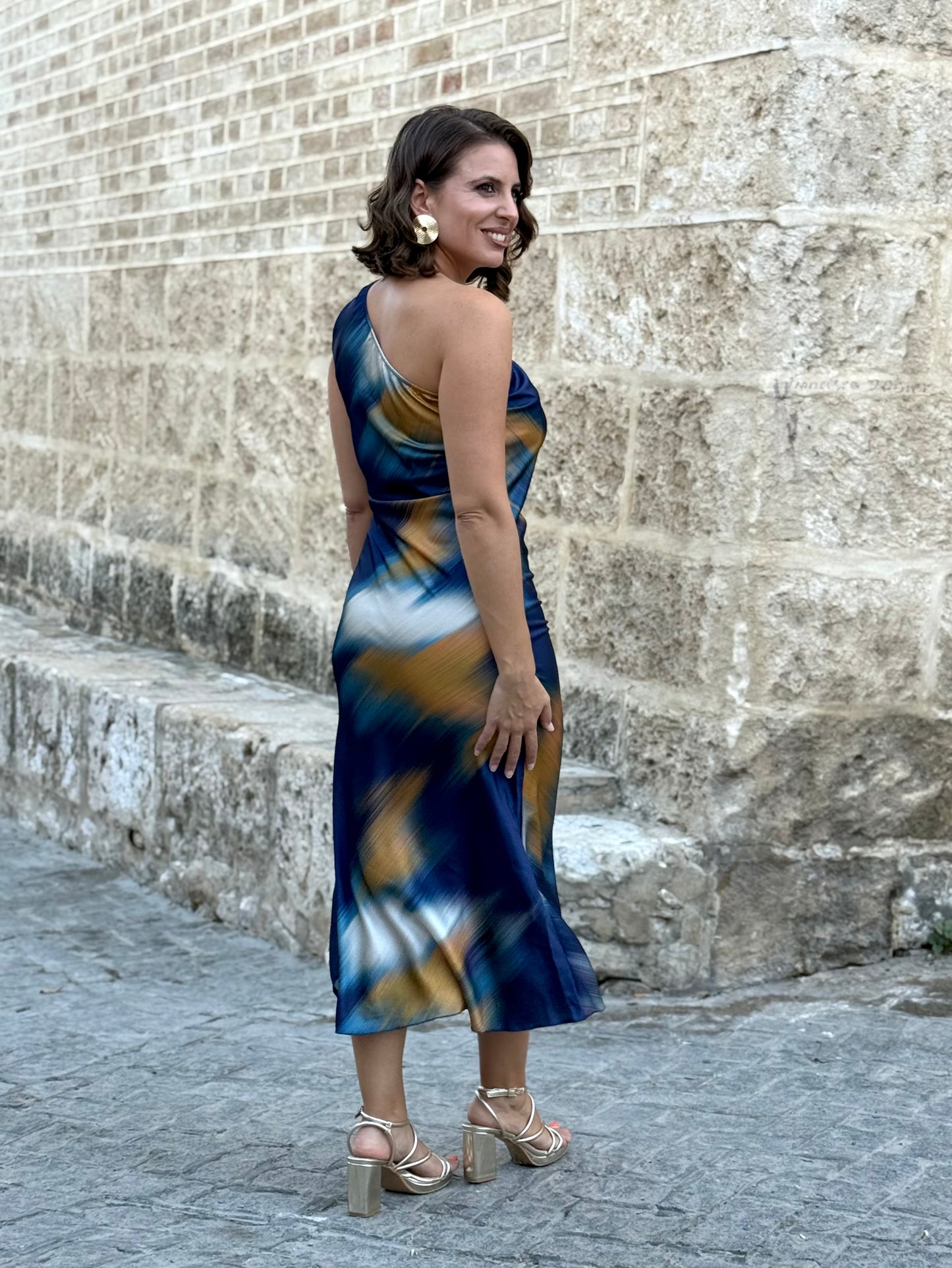 Vestido Acuarela Azul