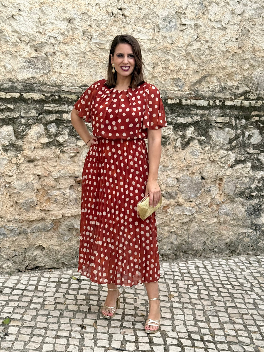 Vestido Bruma Lunar Teja