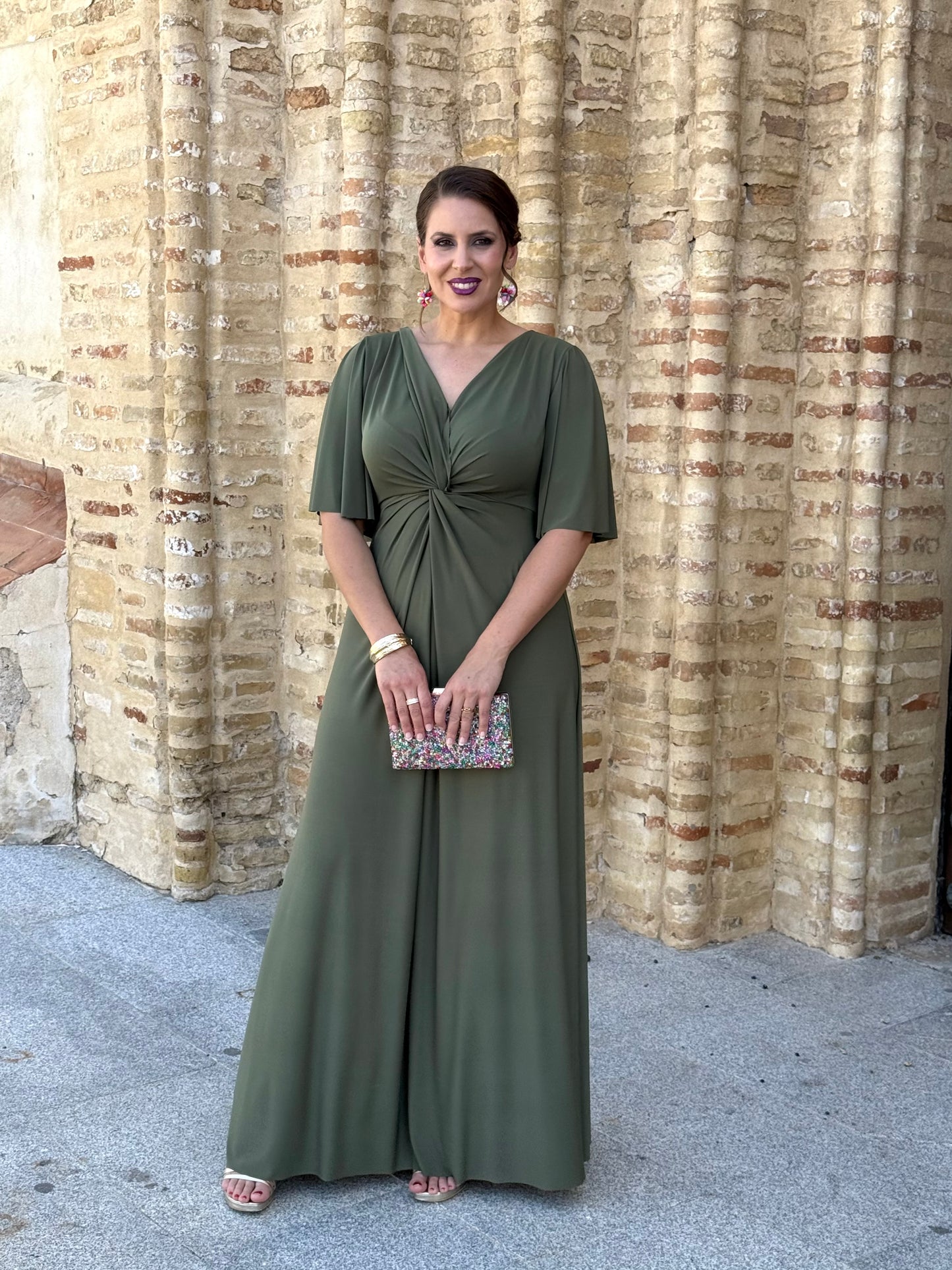 Vestido Zafira Verde Kaki