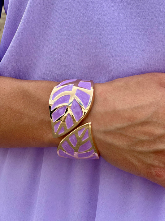 Pulsera Hoja Malva