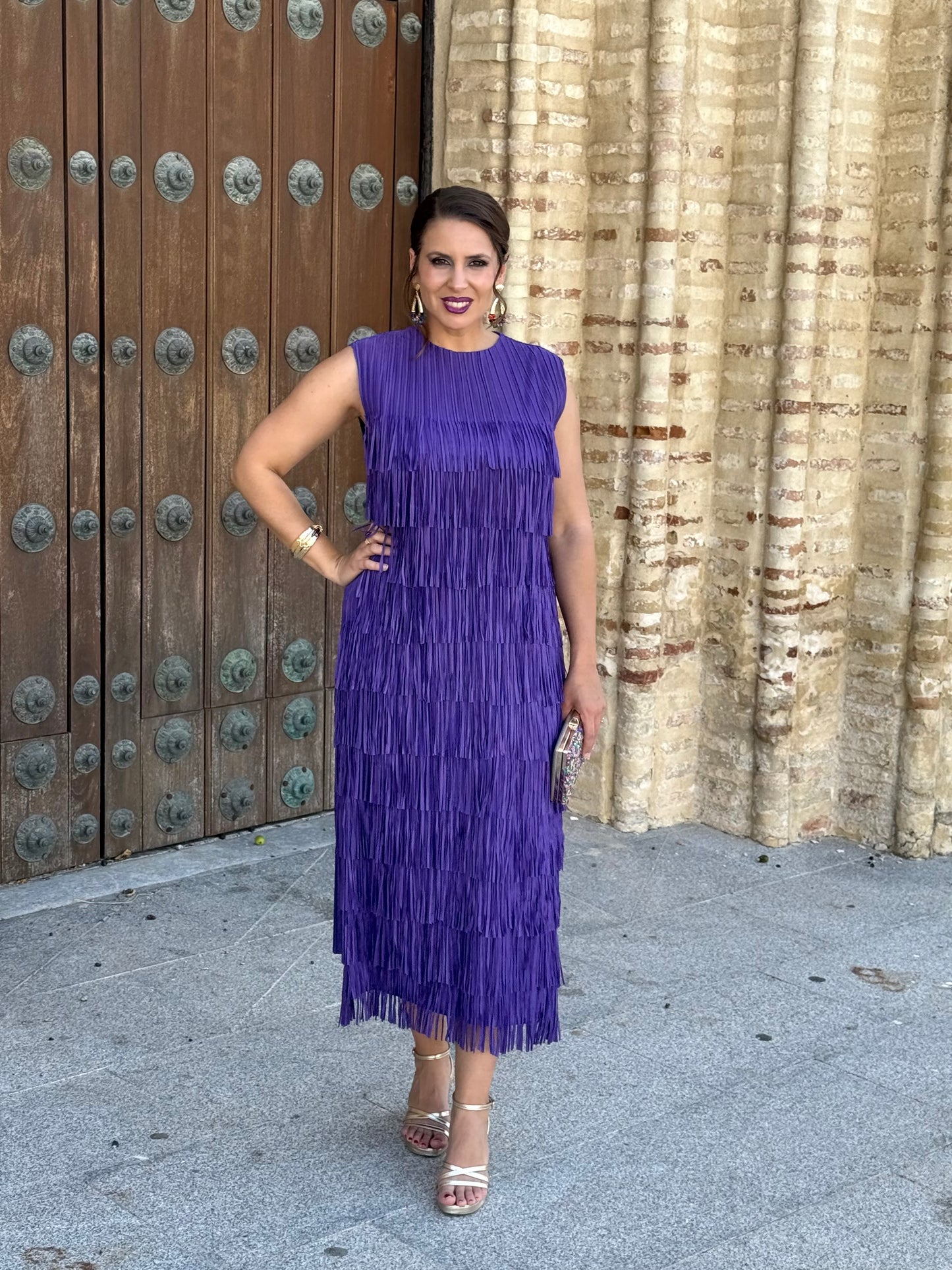 Vestido Belmira Morado