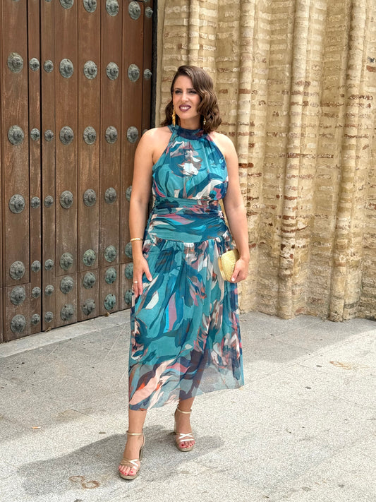 Vestido Davinia Turquesa