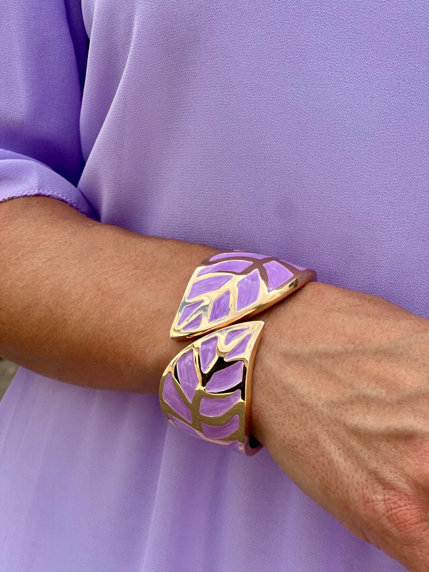 Pulsera Hoja Malva