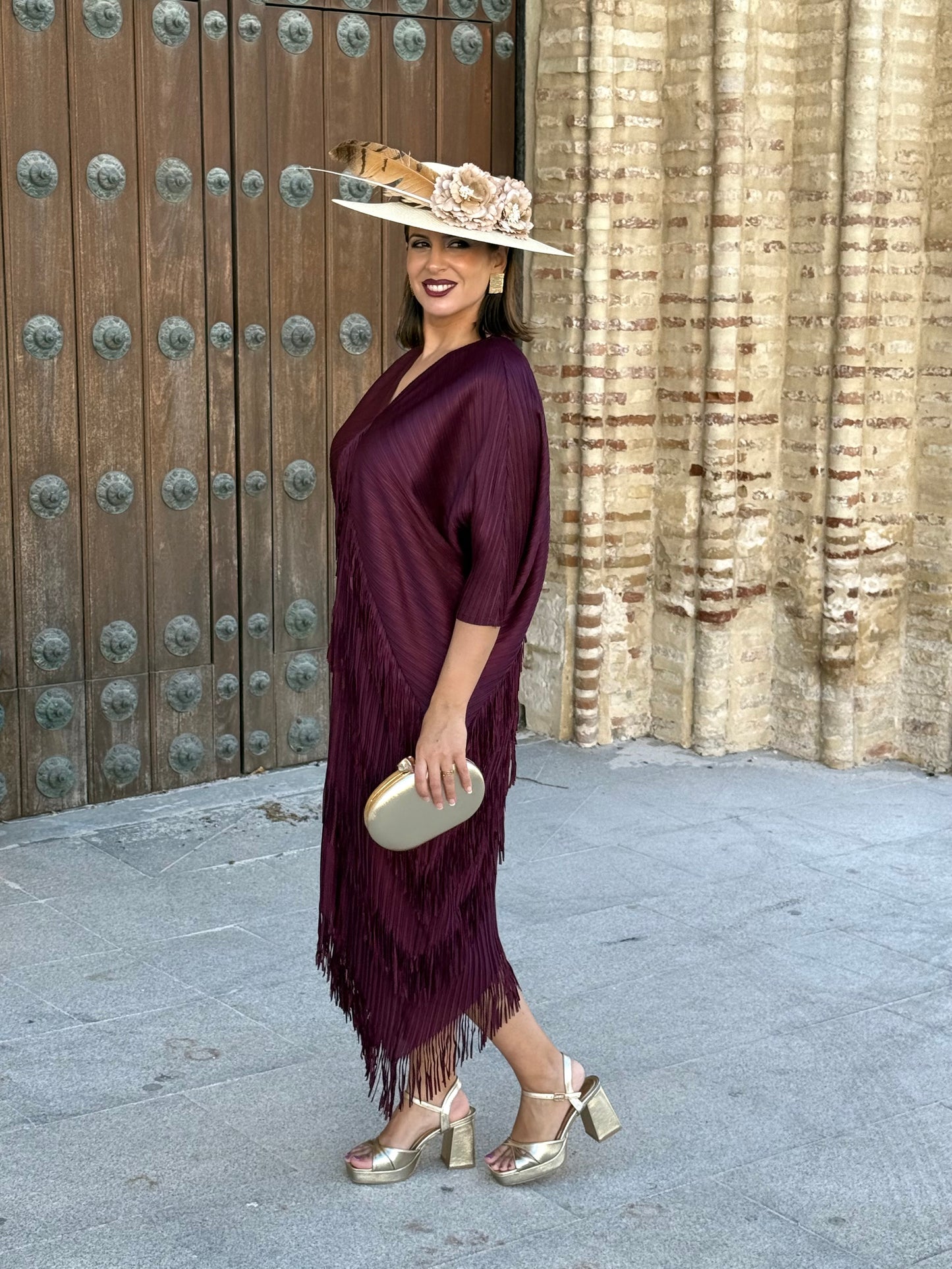Vestido Adela Vino