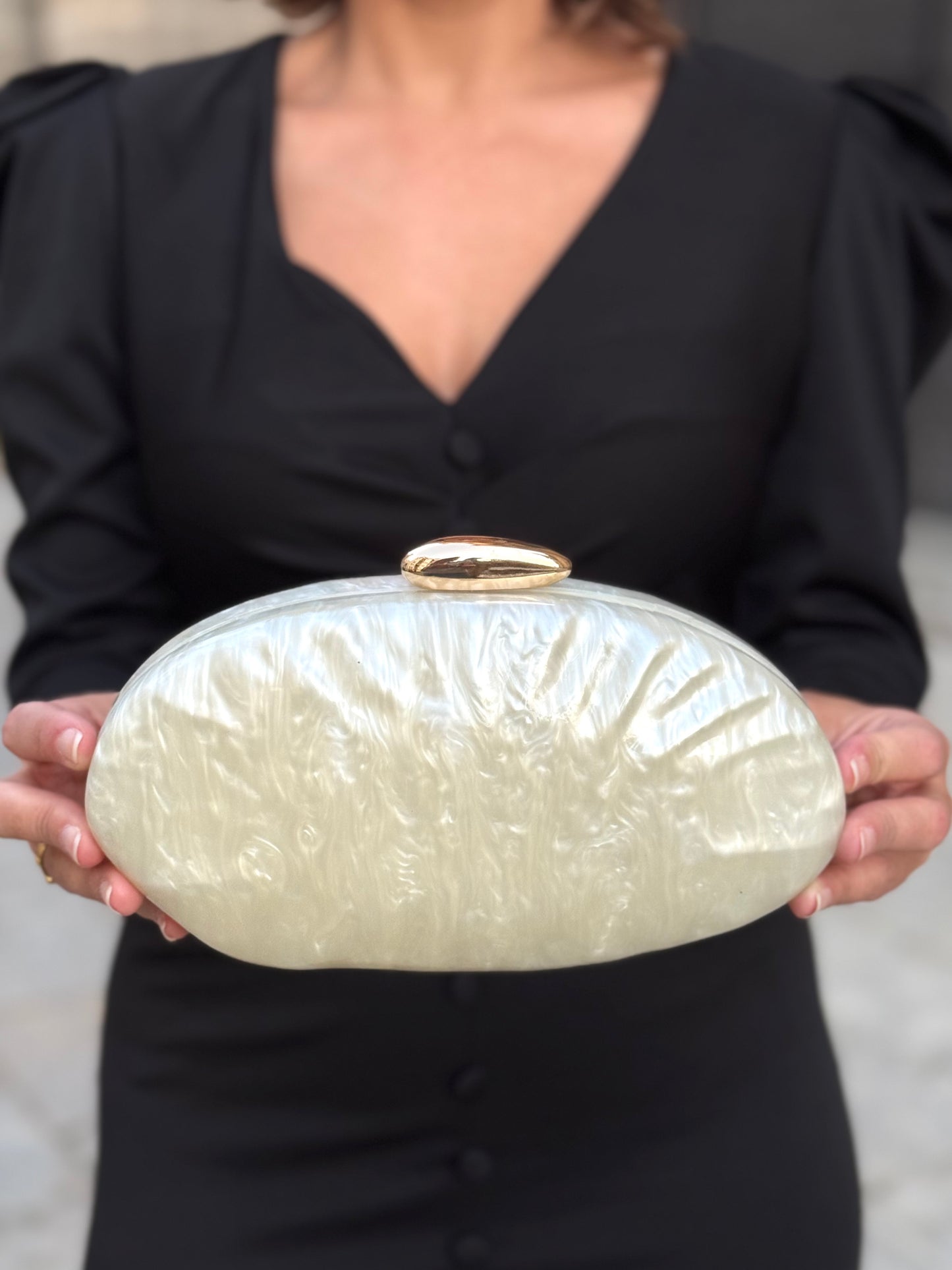 Bolso Ovalado Nácar