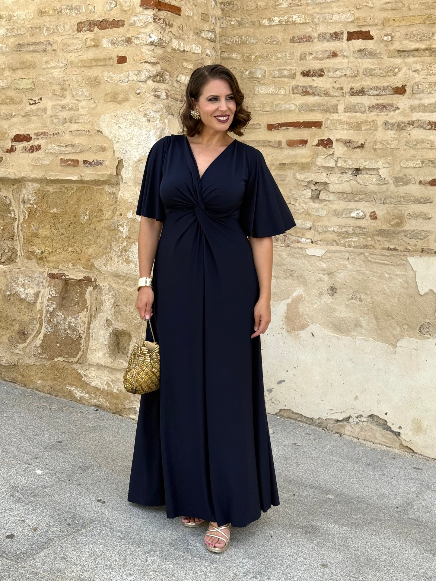 Vestido Zafira Azul Marino