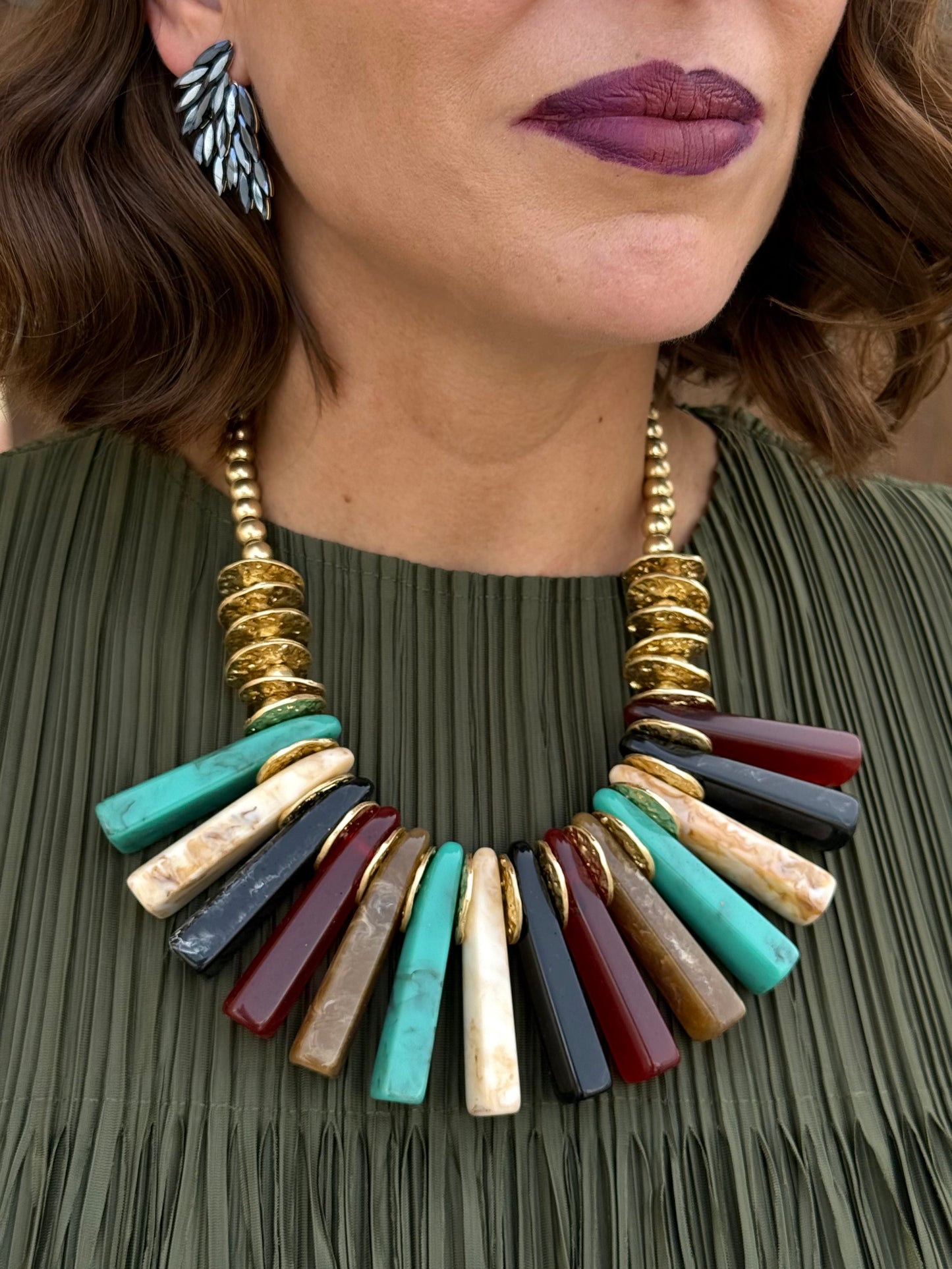 Collar Abanico Multicolor