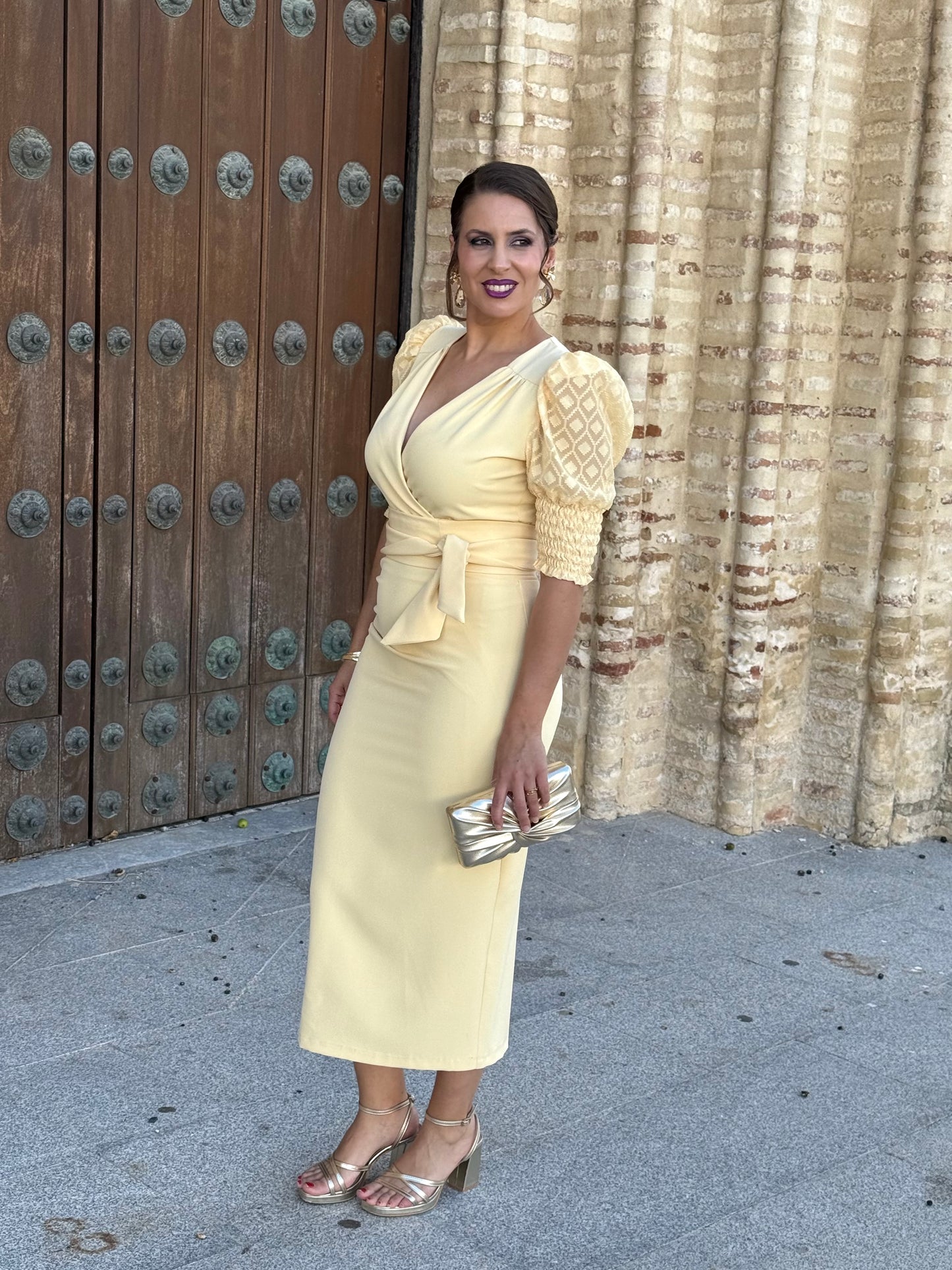 Vestido Calista Vainilla