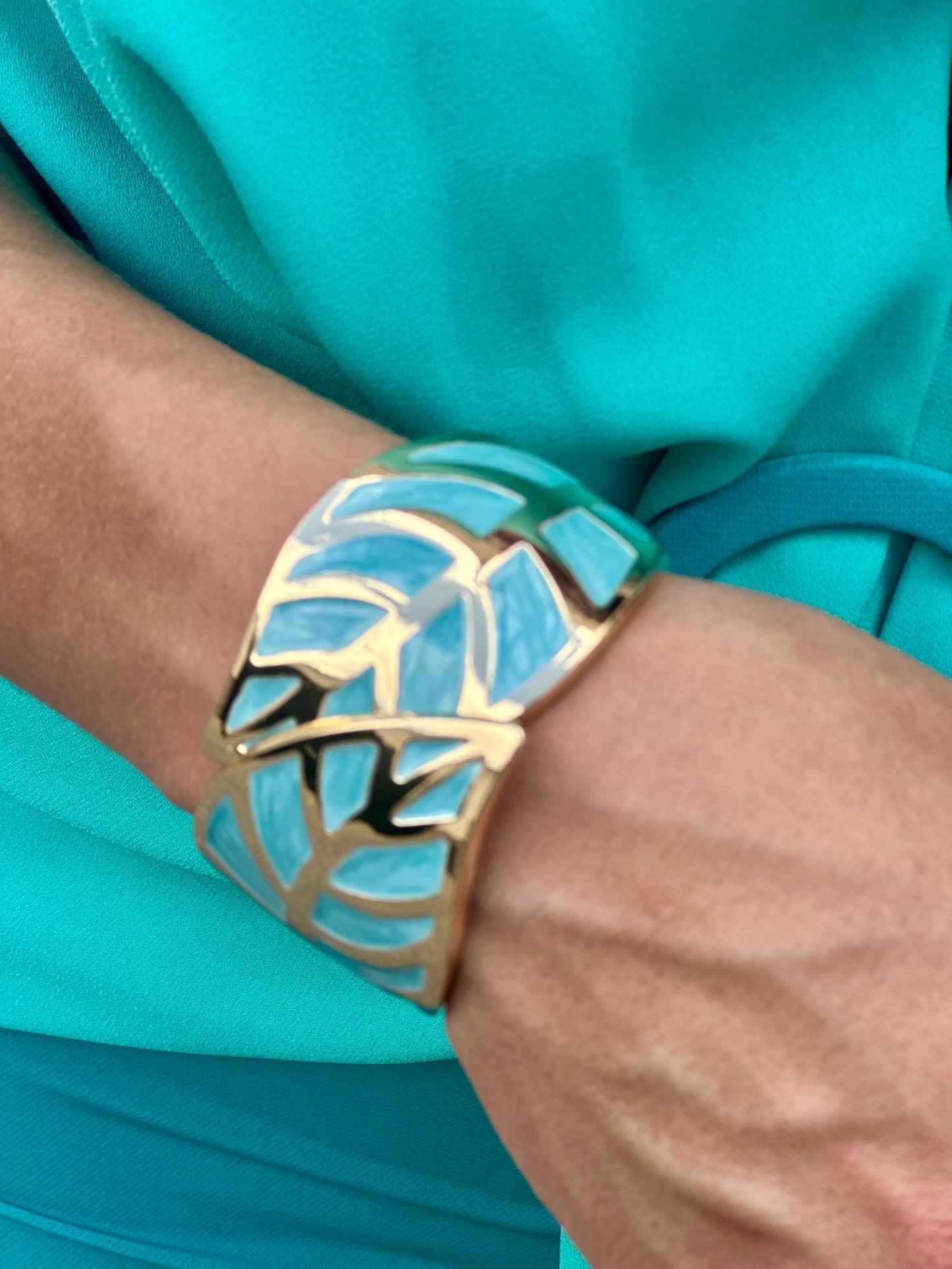 Pulsera Hoja Turquesa