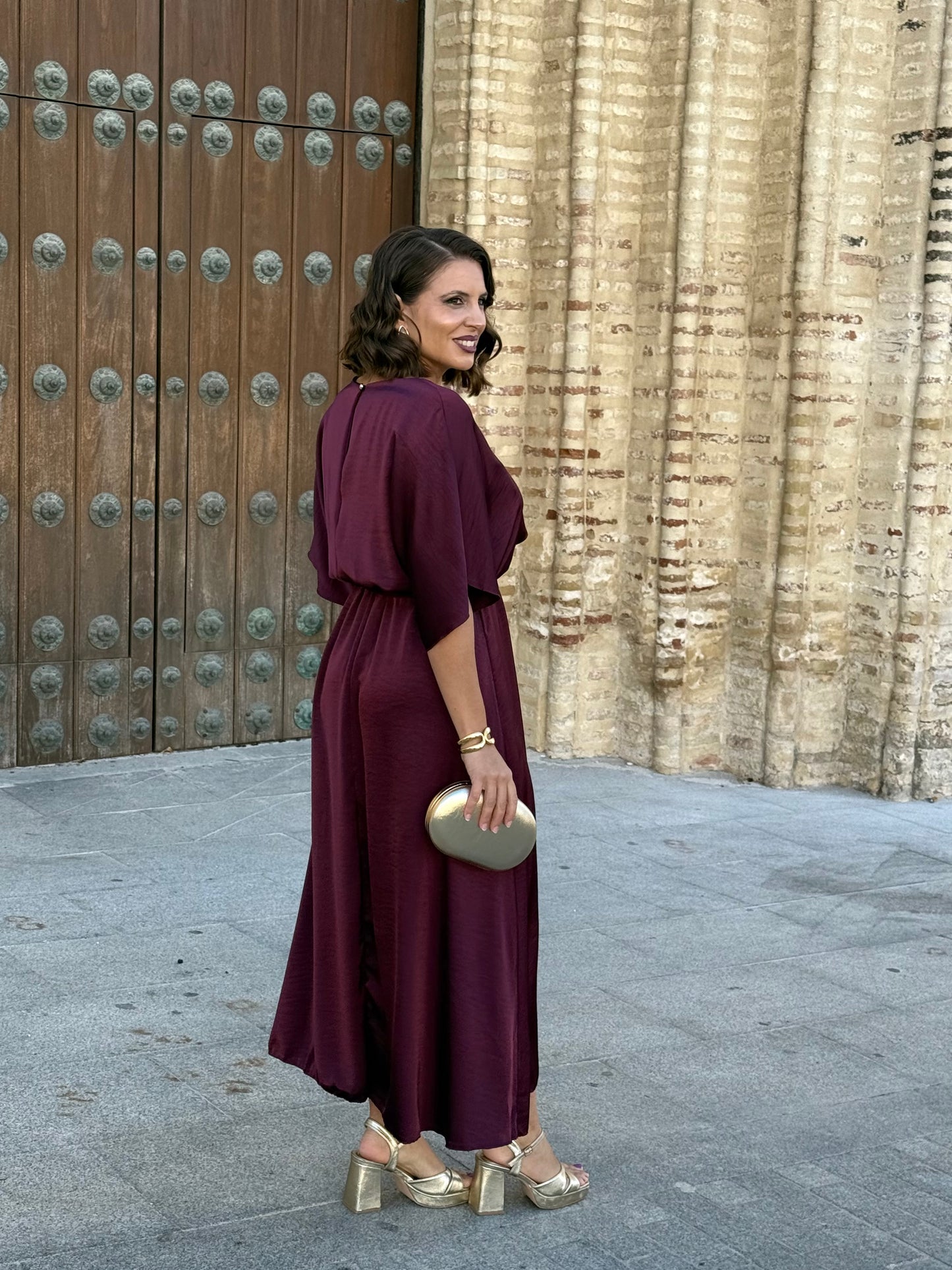 Vestido Alba Burdeos