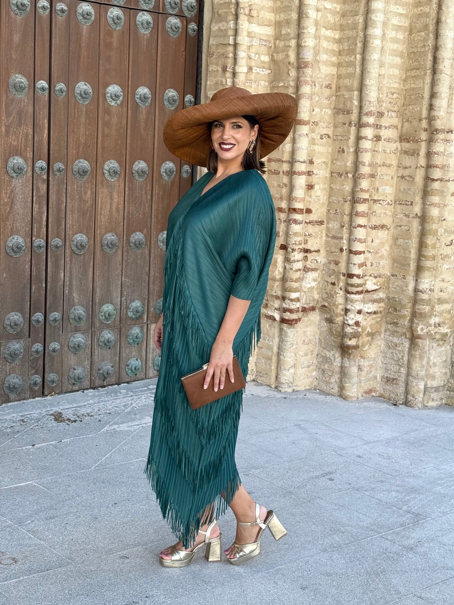 Vestido Adela Petróleo