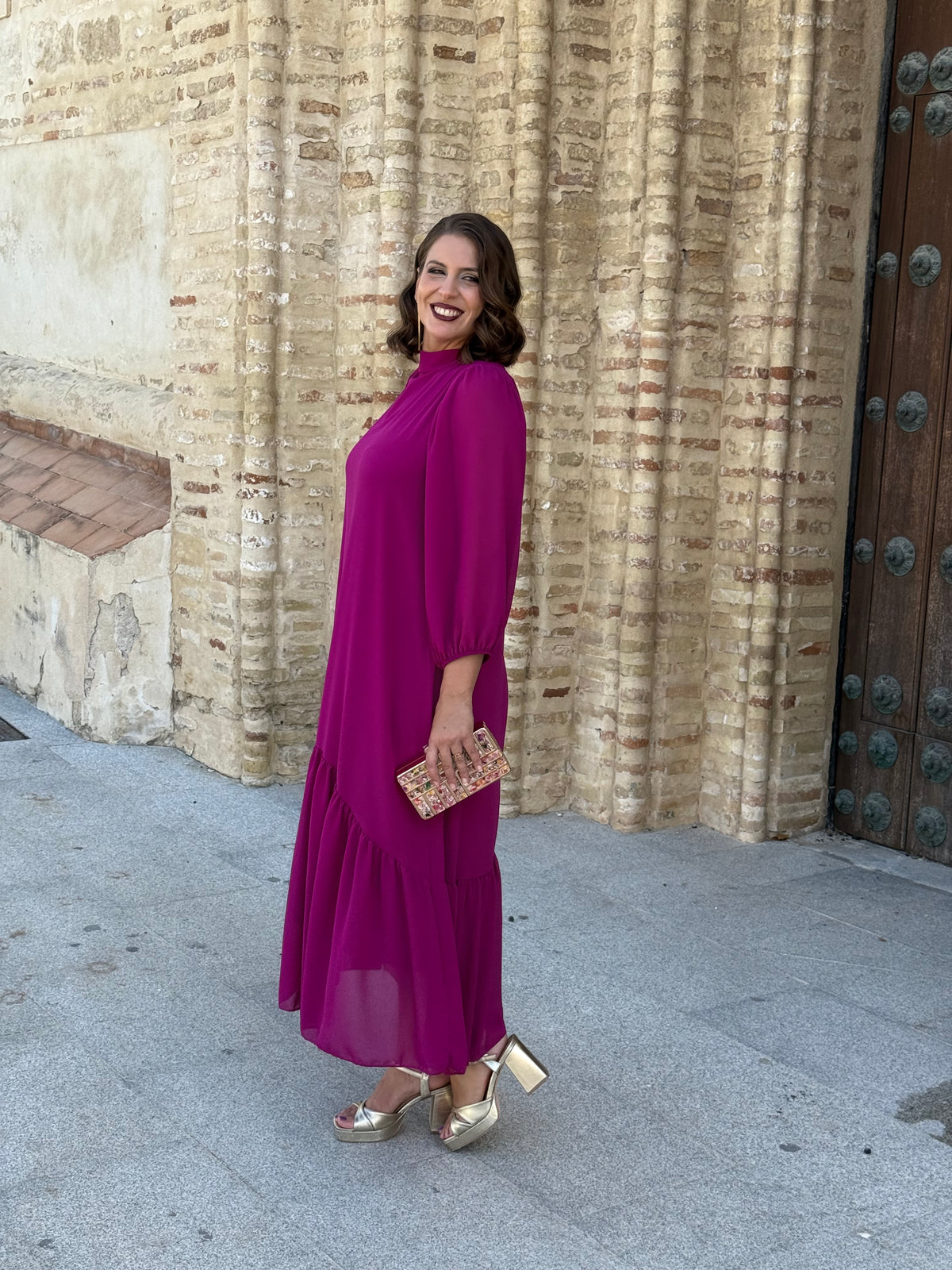 Vestido Amalia Buganvilla