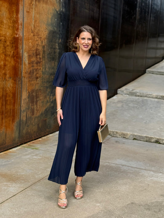 Mono plisado Azul Marino