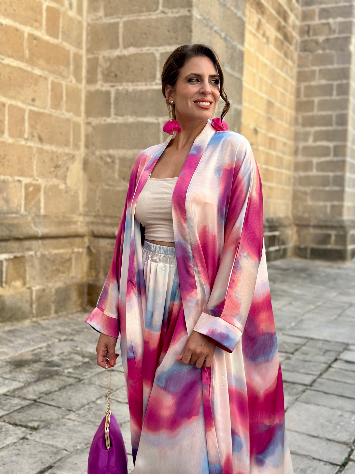 Conjunto Kimono Marea Buganvilla