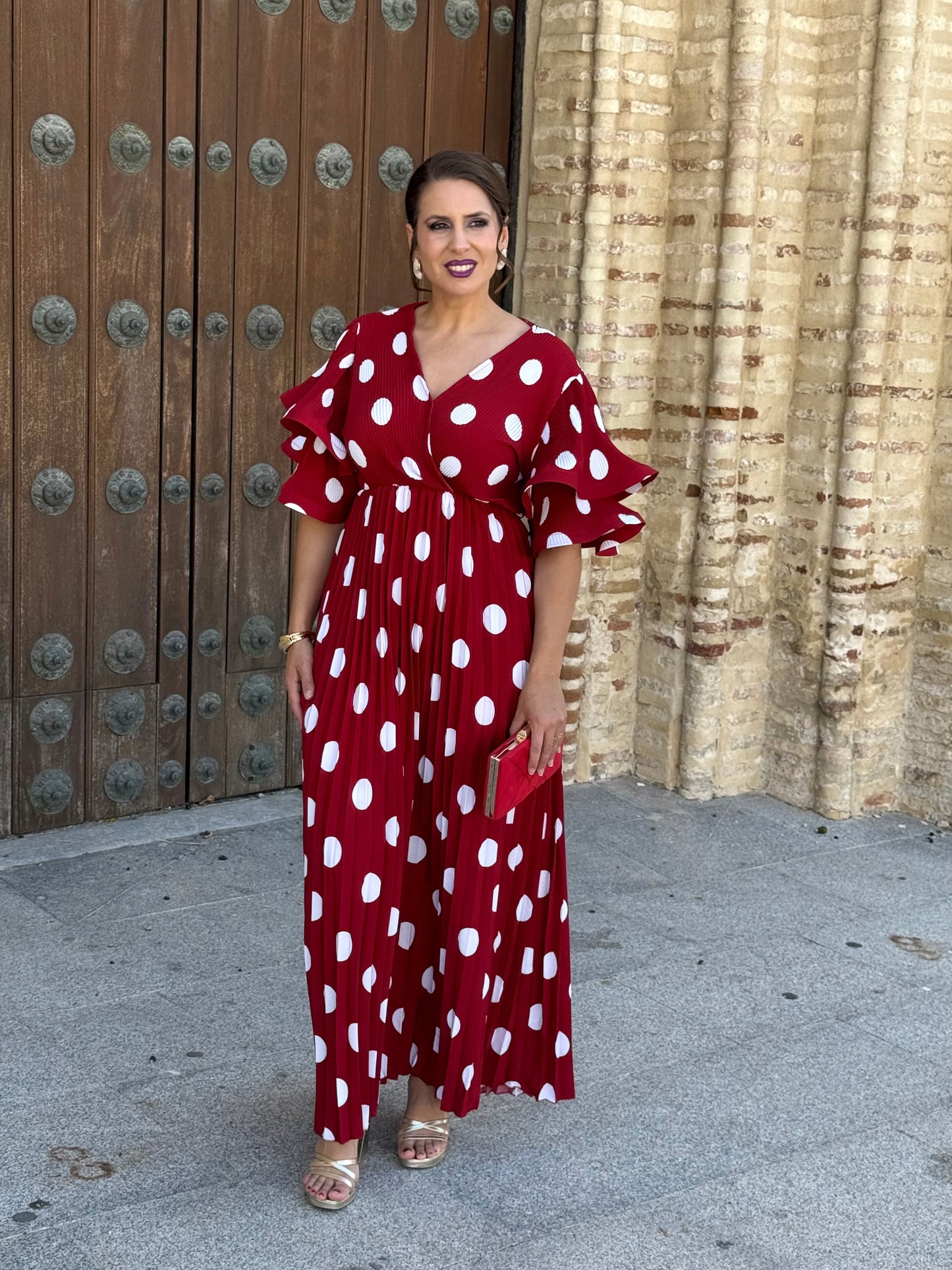 Vestido Dalia Lunar Rojo