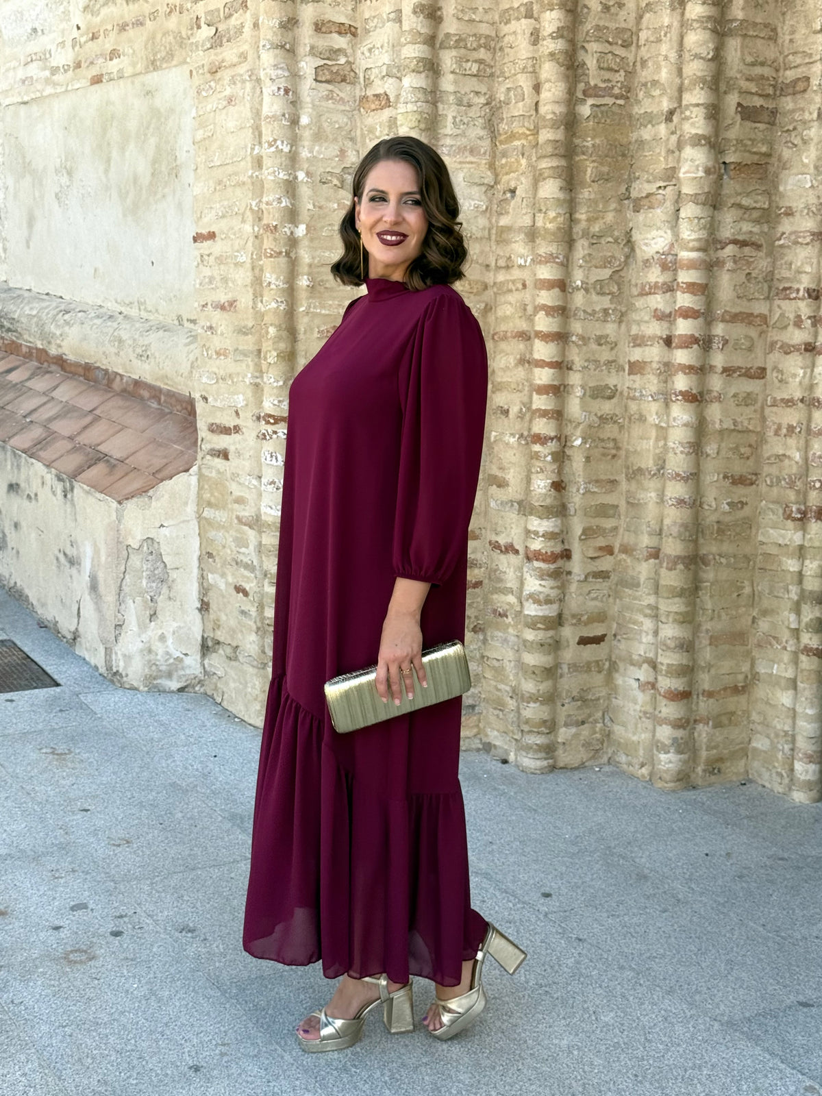 Vestido Amalia Vino