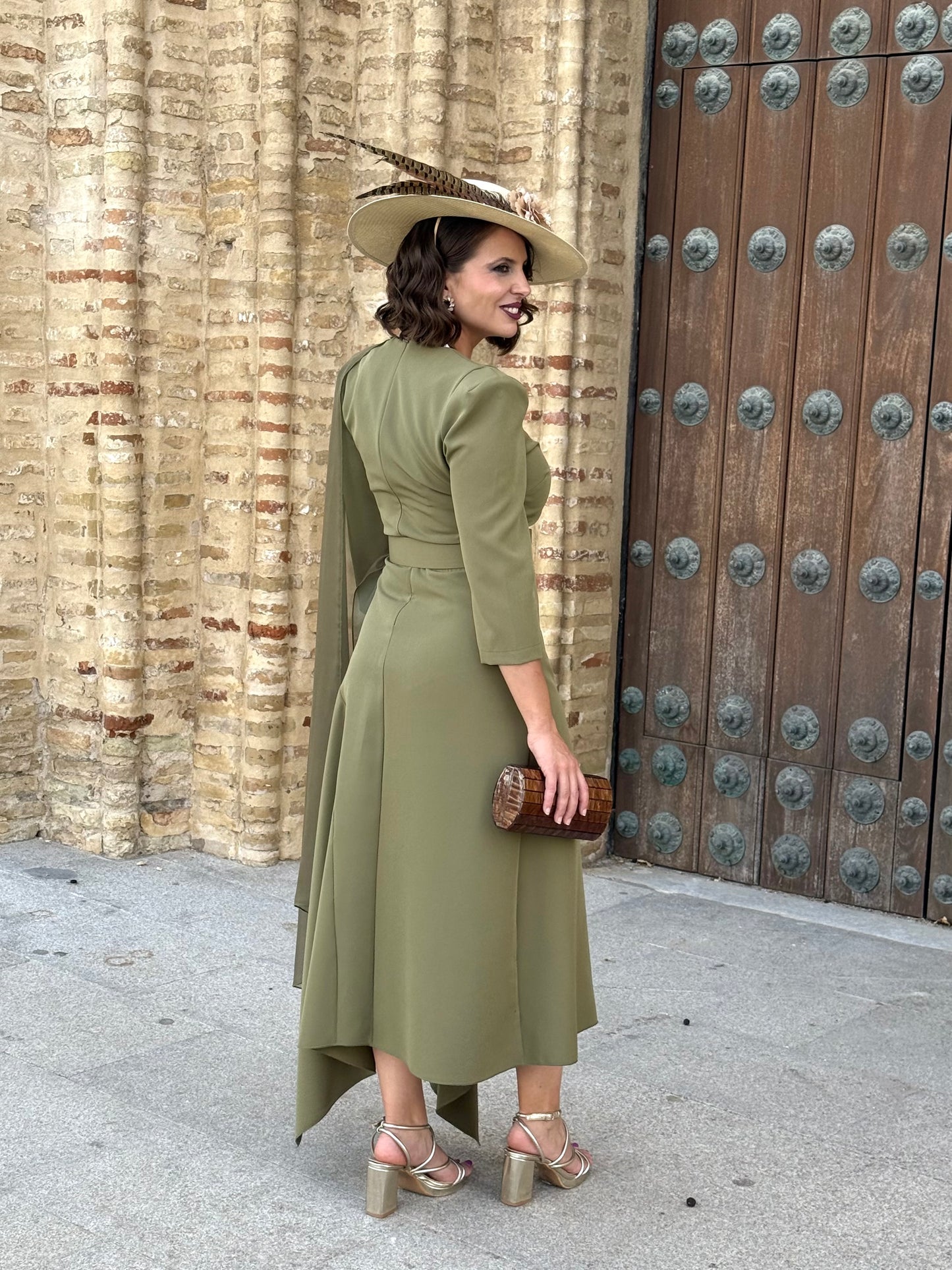 Vestido Palmira Verde Oliva