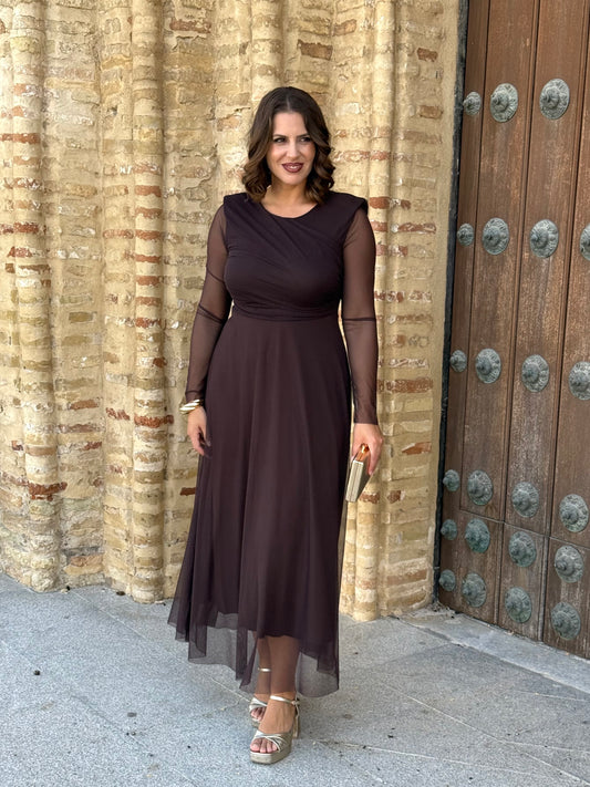Vestido Dulcinea Marrón