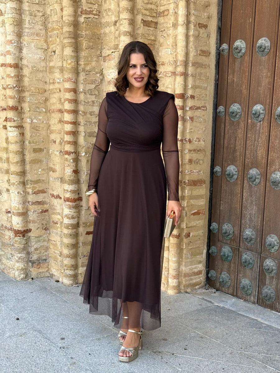 Vestido Dulcinea Marrón