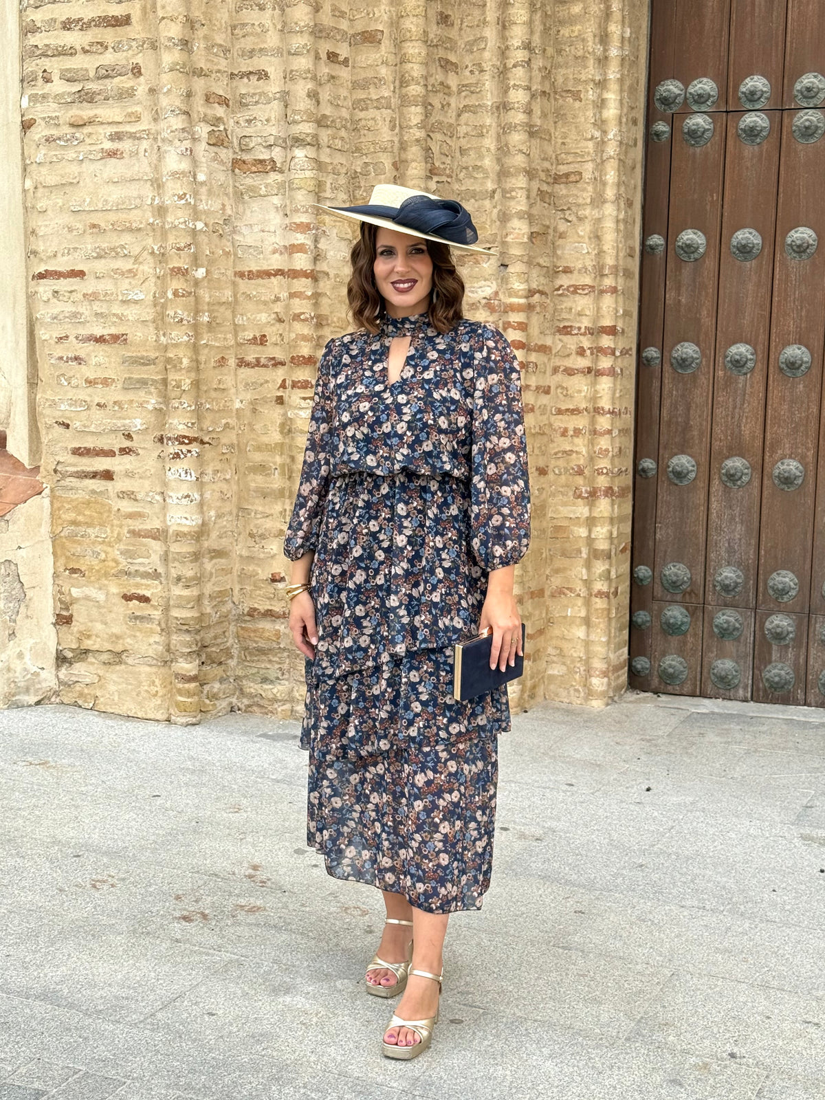 Vestido Nicoletta Azul Marino