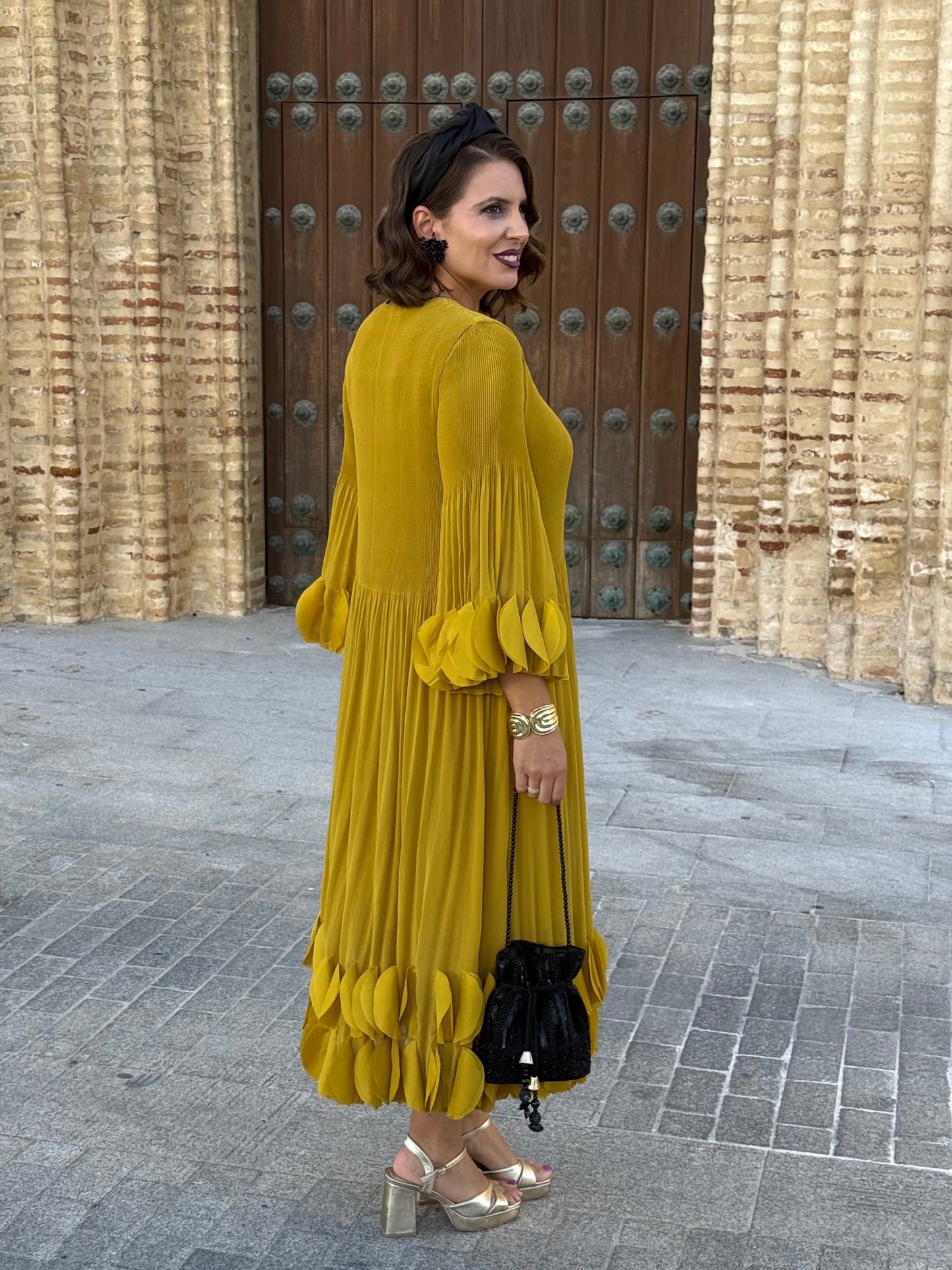 Vestido Alhambra Mostaza