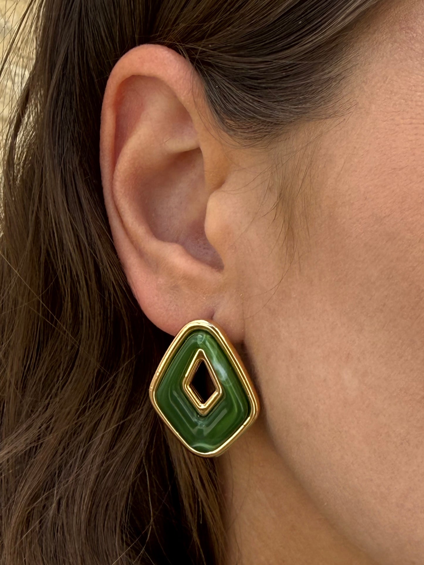 Pendientes Erika Verde