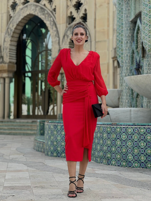 Vestido Zuheros Rojo