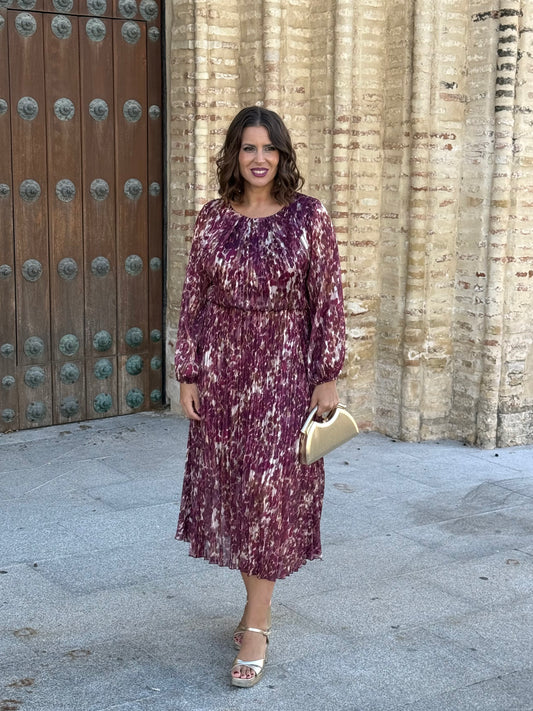 Vestido Bruma Estampado Buganvilla